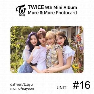 TWICE 9th Mini Album More And More Official Photocard DAHYUN TZUYU MOMO NAYEON