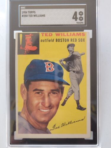 1954 TOPPS #250 TED WILLIAMS SGC 4