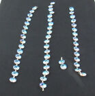 Glass Crystal Prism Faceted Chandelier Hanging Parts Blue Shade Rainbow Lot 50