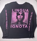 Lingua Ignota Go Hide Yourself / Day Of My Wrath Long Sleeve Shirt Band Sz XL