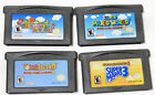GBA Super Mario Advance 1, 2, 3 ,4 (Nintendo Game Boy Advance) Authentic Carts