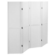 VIVO White 60 x 60 inch Pegboard Panel Office Partition, Trade Show Display