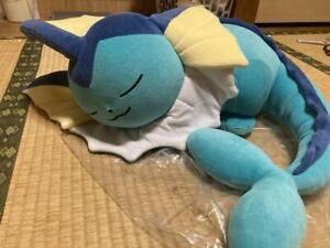 Pokemon Center Original Sleeping Vaporeon Suyasuya Big Plush Doll Gift 43cm
