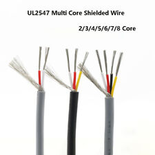 Multi Core Shielded Wire Signal Cable 2/3/4/5/6/7/8 Core 18AWG~28AWG UL2547