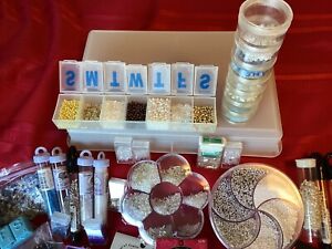 HUGE Lot of Beads/Jewelry Making Supplies - check out the photos!