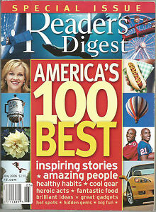 Reader's Digest May 2006 America's 100 Best/Cool Cars/Great Gadgets/Food/Heroes