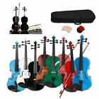 Glarry  4/4 3/4 1/2 1/4 1/8 Size Acoustic Violin Fiddle for Beginner Children