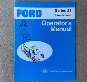 Original Ford Series 21 Lawn Mower Operator's Manual SE 3568 -- 14 Pages
