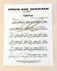 CHRIS LAYTON DOUBLE TROUBLE signed 8x10 DRUM CHART photo STEVIE RAY VAUGHAN COA