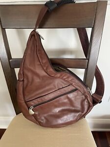 Vintage Ameribag Classic Leather Brown Medium Healthy Sling Back Bag