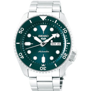 Seiko 5 Automatic Green Dial Steel Bracelet Men's Watch SRPD61