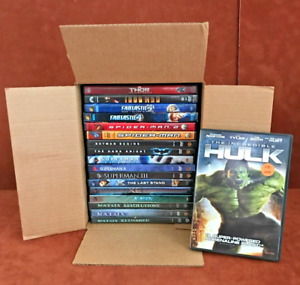 SUPER HERO Movies (18) DVD Lot Blowout ~ Hulk, Iron Man, Thor, Batman, Matrix