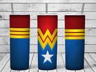 Wonder Woman 20 oz SKINNY TUMBLER Stainless Steel Sublimation Tumbler