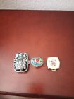 Vintage Pill Trinket  Boxes  Lot Of 3