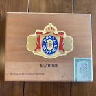 Royal Jamaica Double Coronas Wooden Cigar Box, Brass Box Clasp  empty