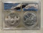 2021 PCGS Full Silver Eagle Type 1 and 2 1$ Coin Set MS70
