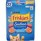 Friskies Seafood Sensations Salmon & Tuna & Shrimp & Seaweed Dry Cat Food