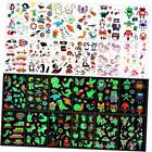 New Listing Temporary Tattoos for Kids, Glow In The Dark Mixed Style Cartoon Tattoo,