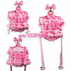Pink satin sissy maid mini dress CD/TV Tailor-made#