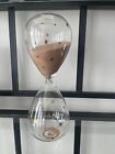 Vintage Handblown Hourglass    Sand 60 Minute Timer 10 inch with gold stars