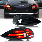 LED Black  Tail Lights for Porsche Cayenne 2011-2014 958 Sequential Rear Lamps (For: 2012 Porsche Cayenne S)