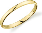 Tesori & Co 10K Yellow Gold Light Comfort Fit 2MM Wedding Band Size 4