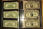 Collection of 21 Authentic Vintage Paper Money Bills from US And GERMANY
