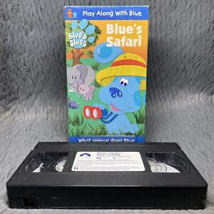 Blues Clues - Blues Safari VHS 2000 Nick Jr Nickelodeon Play Along With Blue