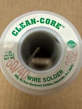 60/40-0.062 CLEAN-CORE BOW ELECTRONIC SOLDERS - WIRE SOLDER 1LB SPOOL NOS