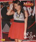 Miley Cyrus 2 POSTERS Centerfolds Lot 2677A Taylor Lautner on the back