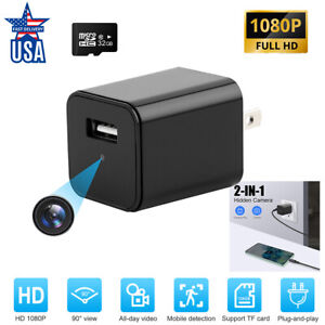 Mini USB Charger Plug Camera Motion Detection DVR 1080P HD Security Cam