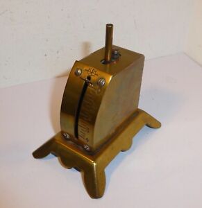 CUTE LITTLE ANTIQUE SALTERS BRASS WEIGHING SCALE
