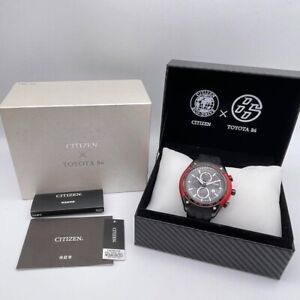 Citizen Eco-Drive Toyota 86 Black Limited Edition Watch Japan CA0386-03E Used