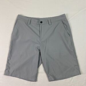 Adidas Climalite Shorts Mens 34 Gray Golf Casual Chino Logo Outdoor 10.5