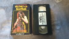 Alice Cooper Welcome To My Nightmare VHS 1989 Rhino Records