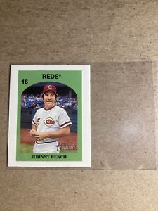 Johnny Bench 2021 Topps Heritage Mini Stamp SSP #16 Cincinnati Reds