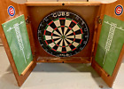 Vintage Chicago Cubs Dart Board and Wooden Case