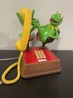 Original 1983 Kermit the Frog Muppets Vintage Pushbutton Telephone *IT WORKS!*