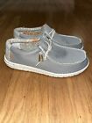 Hey Dude Men's Wally  Sox Grey Loafer Slip-on Shoes Size 9