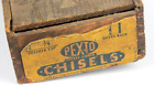 Vintage Pexto Peck Stow & Wilcox Wooden Socket Firmer Chisel Box Empty