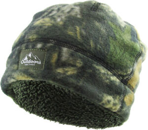 KB ETHOS Fleece Fur Lined Sherpa Skull Cap Camo Knit Winter Hat Beanie