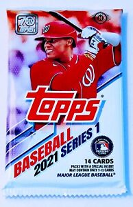 🔥 [1x] 2021 Topps Series 1 Hobby Box Pack Factory Sealed - 14 Cards