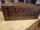 1890s Lewis Lye Box Crate 98 Per Cent Pure Old Original Authentic