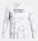 Under Armour 1383576 UA Men's Fish Pro ISO-Chill White Camo Hoodie Shirt