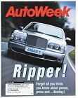 Autoweek Magazine Jan 28 2002 Bentley Arnage T, Danica Patrick Fabrizio Giugiaro