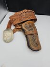 New ListingVintage LEATHER WESTERN Pistol Holster GUN Belt Right Hand Tooled Leather