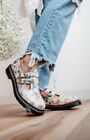 NEW Sz 7 US Women Dr. Martens Floral Mash Up Leather Mary Jane Side Buckle Shoe