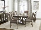 Traditional Furniture - 9 piece Gray Oak Dining Room Table & Chairs Set IC6Z