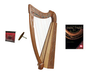 Roosebeck Heather Harp w/ Full Chelby Levers + Learn to Play Book