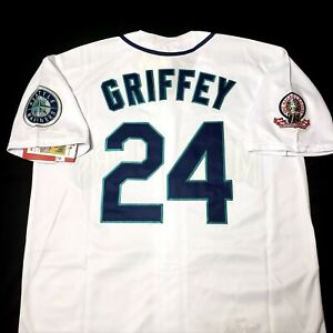 Ken Griffey Jr Seattle Mariners Jersey 1995 Retro Throwback Stitched NEW💥SALE!